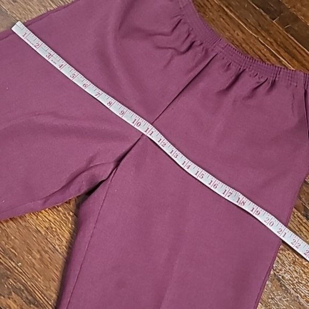 Vintage 90s Straight Leg HIgh Waist Pull On Pants Medium - Picture 8 of 12